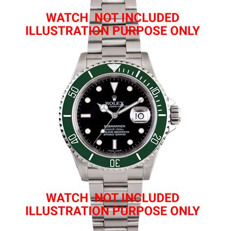 rolex submariner solid gold replacement bezel ring and insert